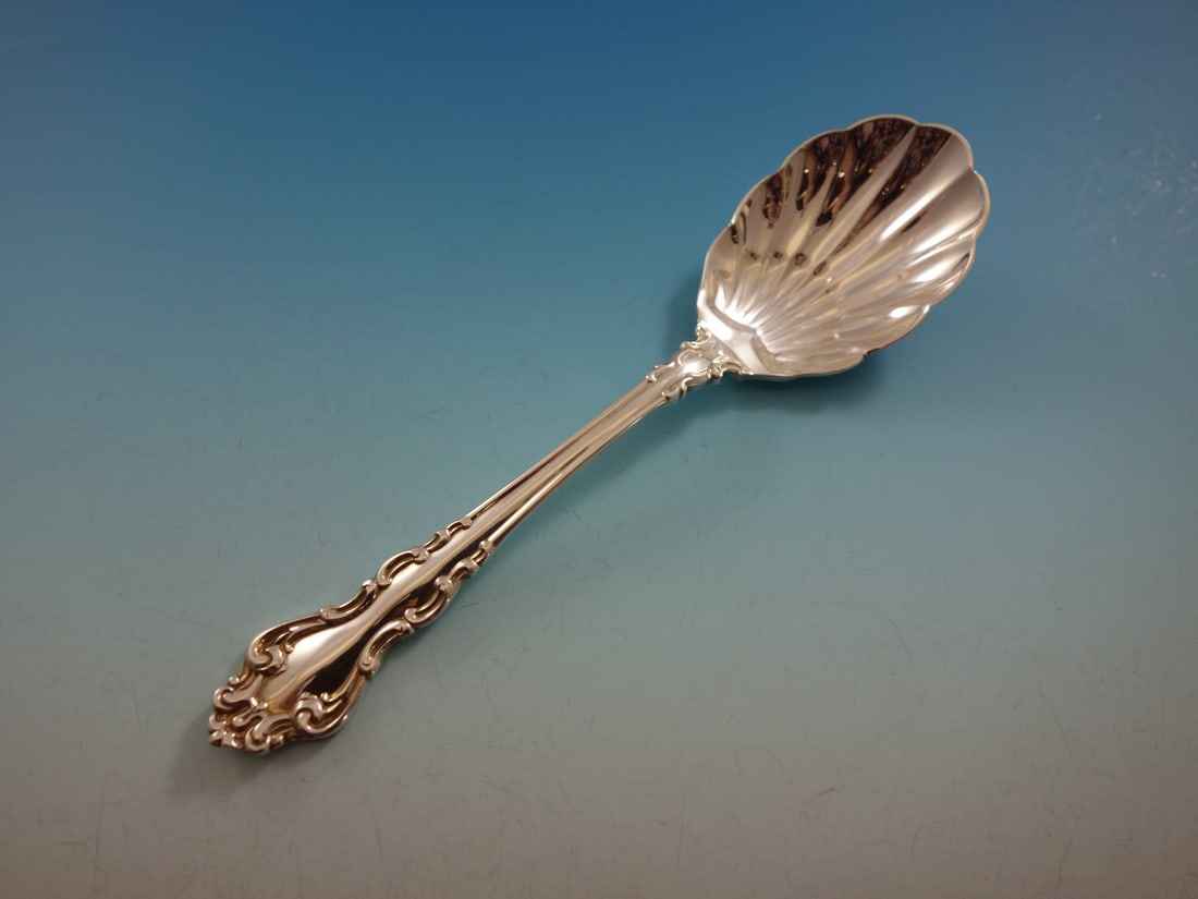 Reed & Barton Spanish Baroque Sterling Silver Flatware Set 64 PC - 9