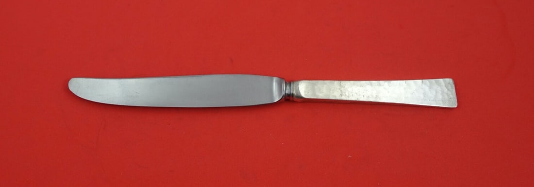Allan Adler Starlit Sterling Silver Knife 9 Inch Modern Design: Allan Adler Starlit Sterling Silver Knife 9 Inch Modern Design This exquisite knife features a solid sterling silver handle with a modern stainless steel blade, measuring 9 inches in length. Designed