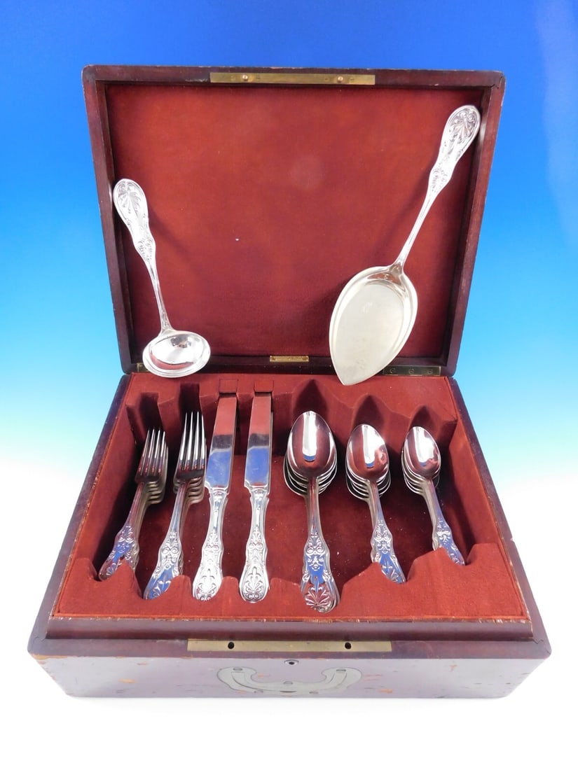 Tiffany Saratoga Sterling Silver Flatware Set 38 Pieces with Fitted Chest (1 of 10)