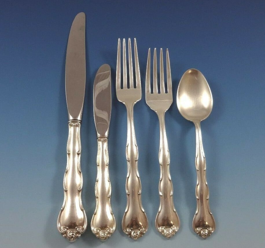 Gorham Rondo Sterling Silver Flatware Set 45 Pieces with Storage Chest (1 of 7)