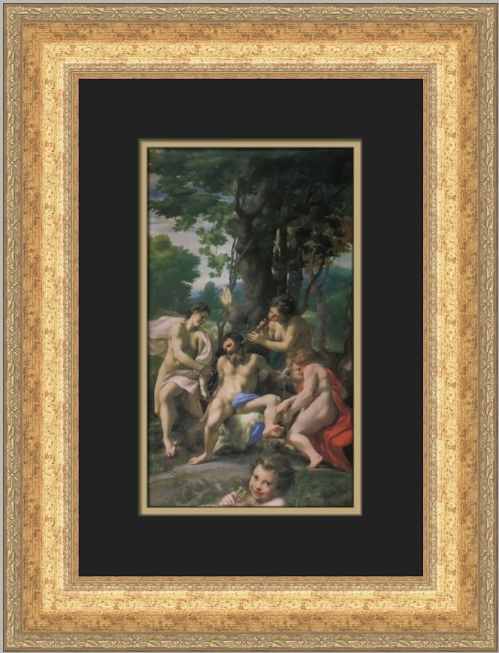 Correggio Allegory of the Vices Custom Framed Print 19x15 Art (1 of 2)
