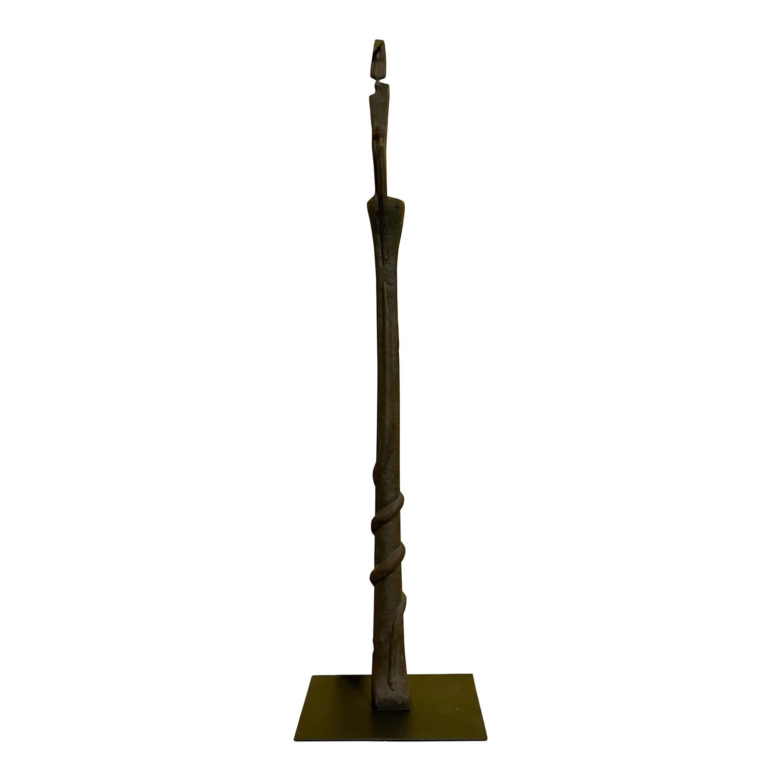 Thom Cooney Crawford Vintage Bronze Surrealist Totem Sculpture 90.5" Tall (1 of 10)