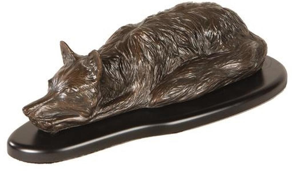 Hand-Painted Lodge Style Fox Sculpture for Equestrian Decor (1 of 1)