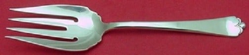 Watson-Wallace Lotus Sterling Silver Cold Meat Fork 7 7/8in (1 of 2)