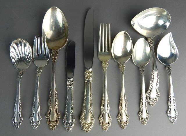 Grande Renaissance Sterling Silver Flatware Set by Reed & Barton 58pc (1 of 5)