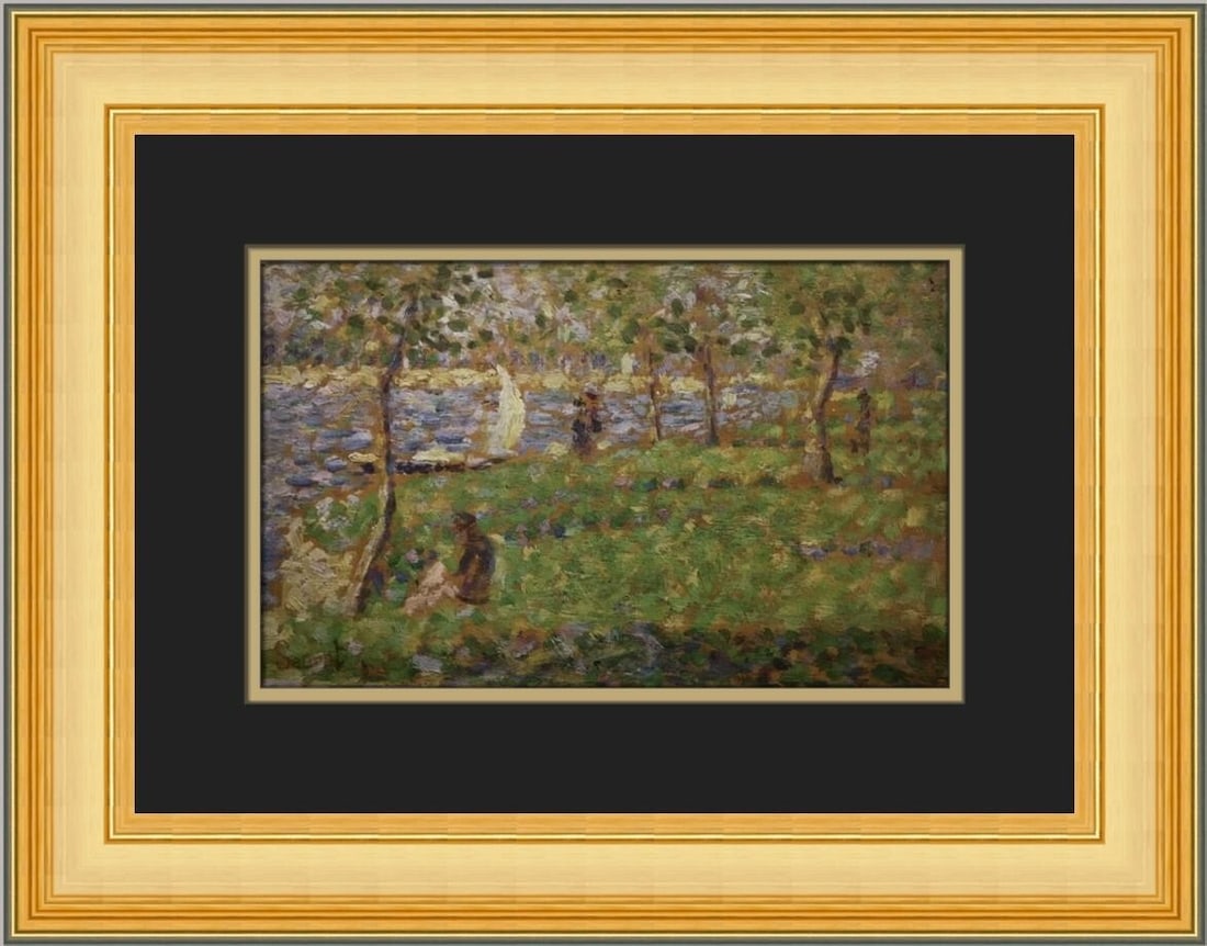 Georges Seurat A Sunday Afternoon Custom Framed Print 15x19 (1 of 2)