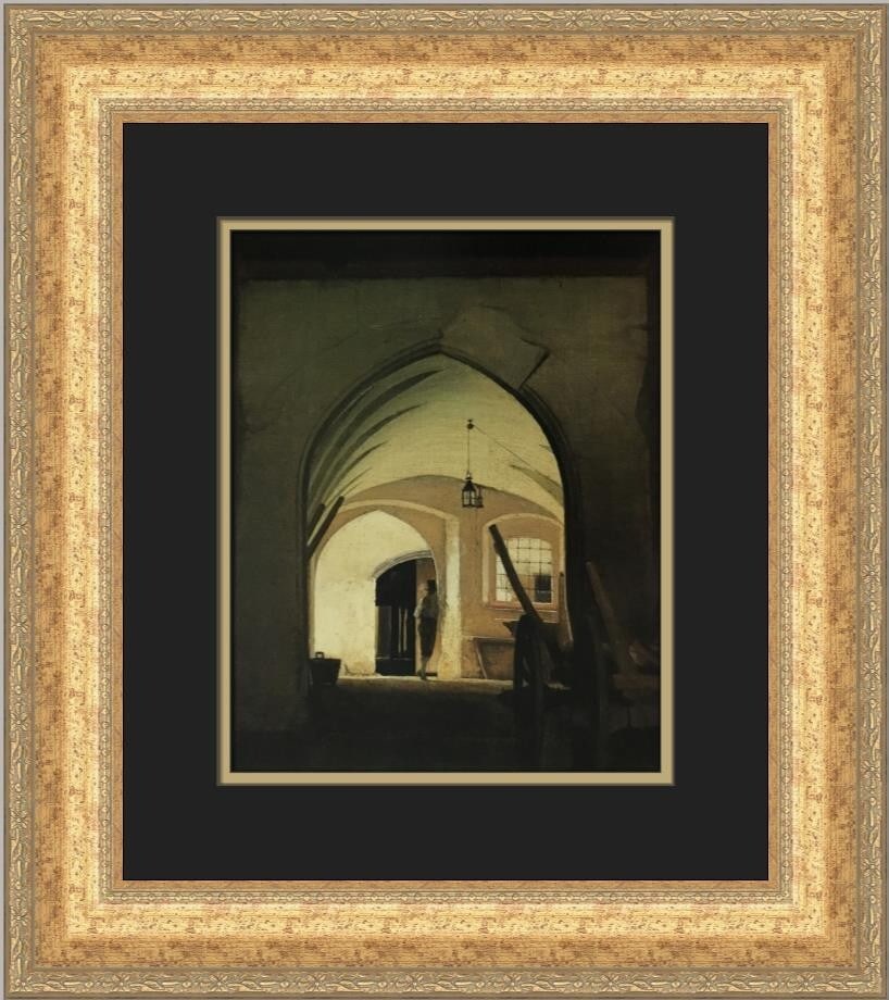 Wilhelm Bendz Portrait of A Coach Home Custom Framed Print 18x17 (1 of 2)