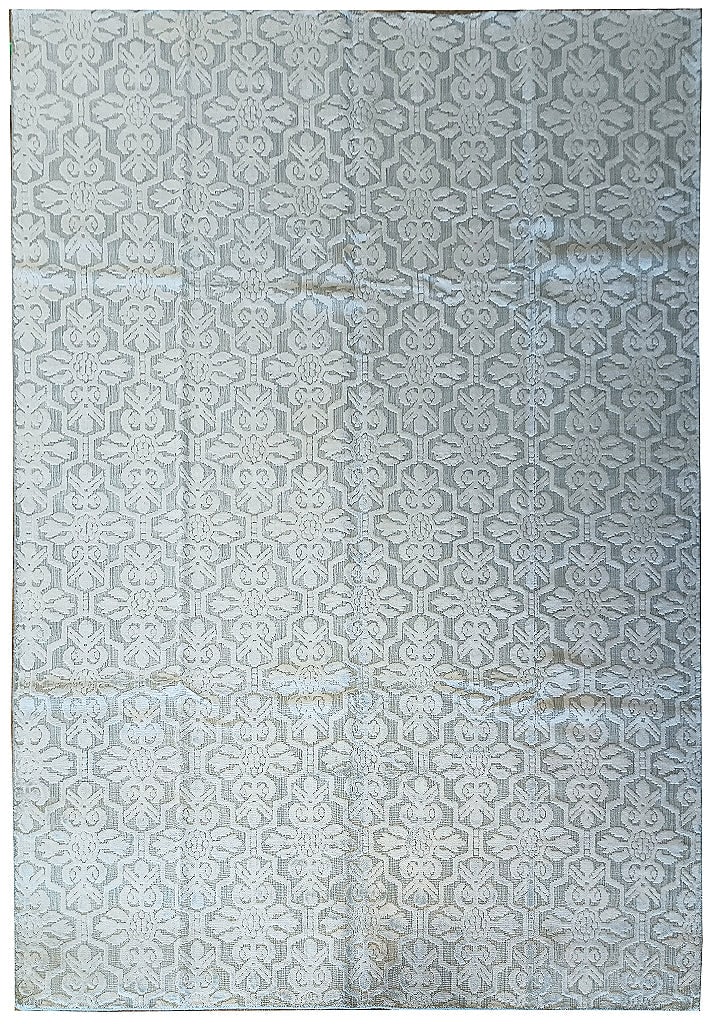 8 x 9.10 Handmade Gray Area Rug Modern Raised Pile India (1 of 9)