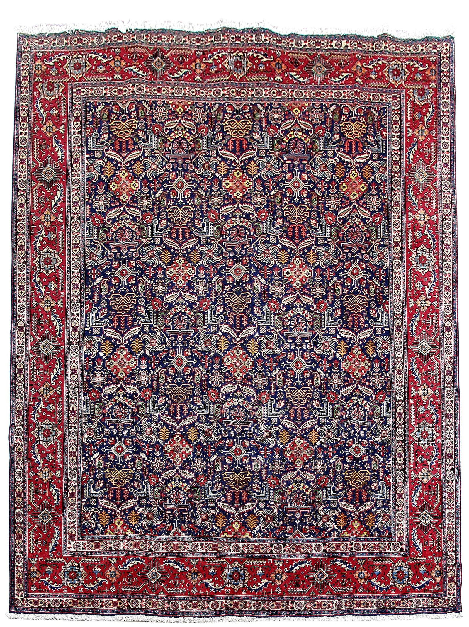 Luxurious 9'10 x 13'2 Eggplant Purple Persian Tabriz Rug (1 of 6)