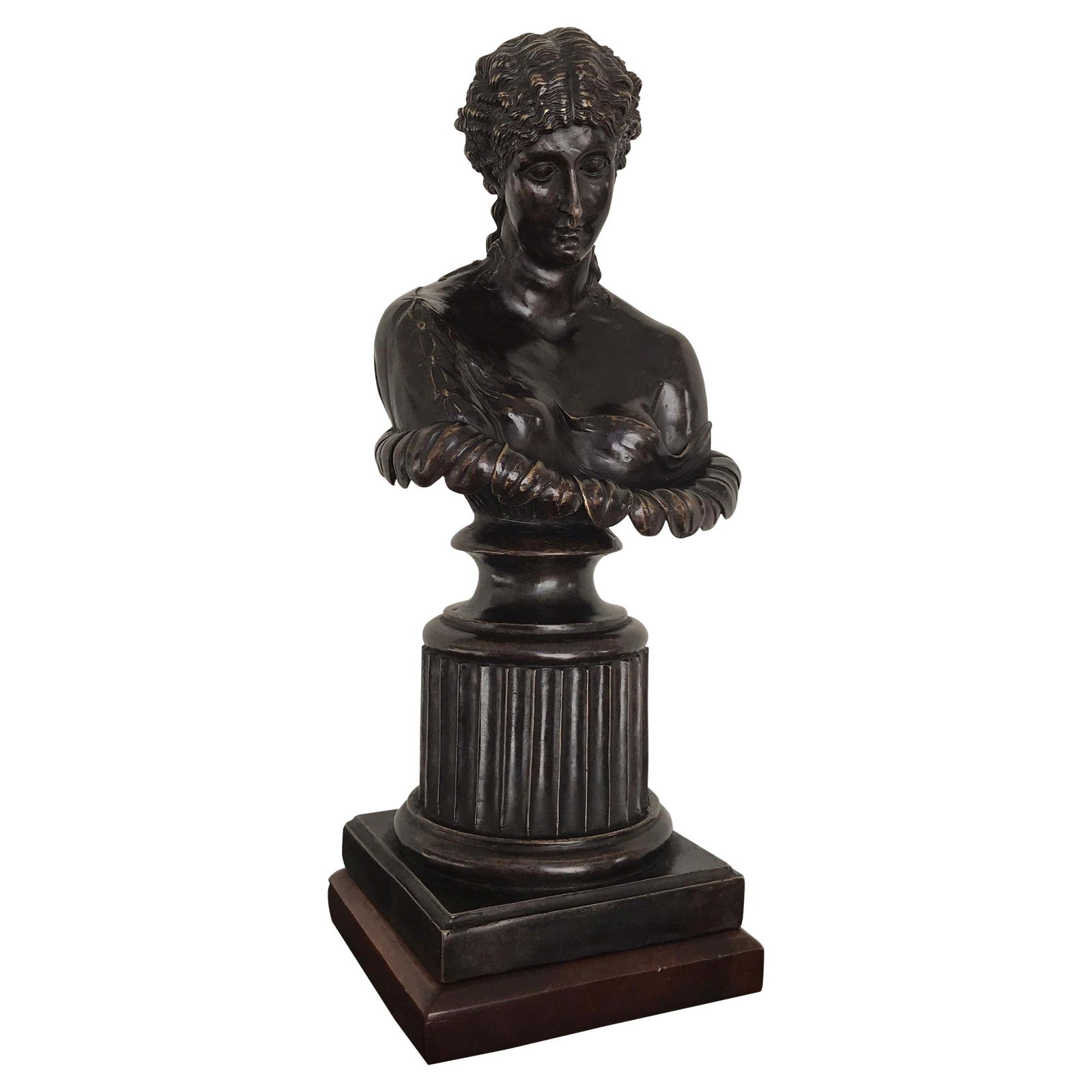 Grand Tour Bronze Bust of Clytie 16 in France Early 20th Century (1 of 10)