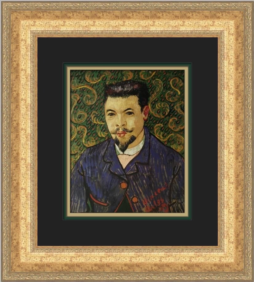 Vincent Van Gogh Dr Felix Rey Custom Framed Print 18 x 16 (1 of 2)
