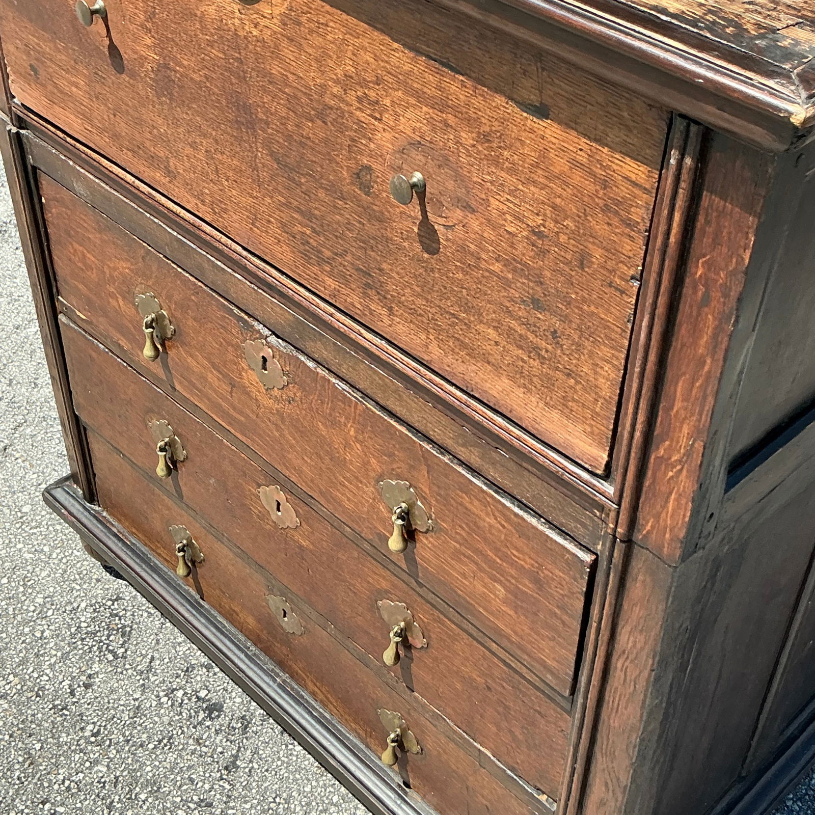 Vintage Boho 19th Century Wooden Chest of Drawers - 3