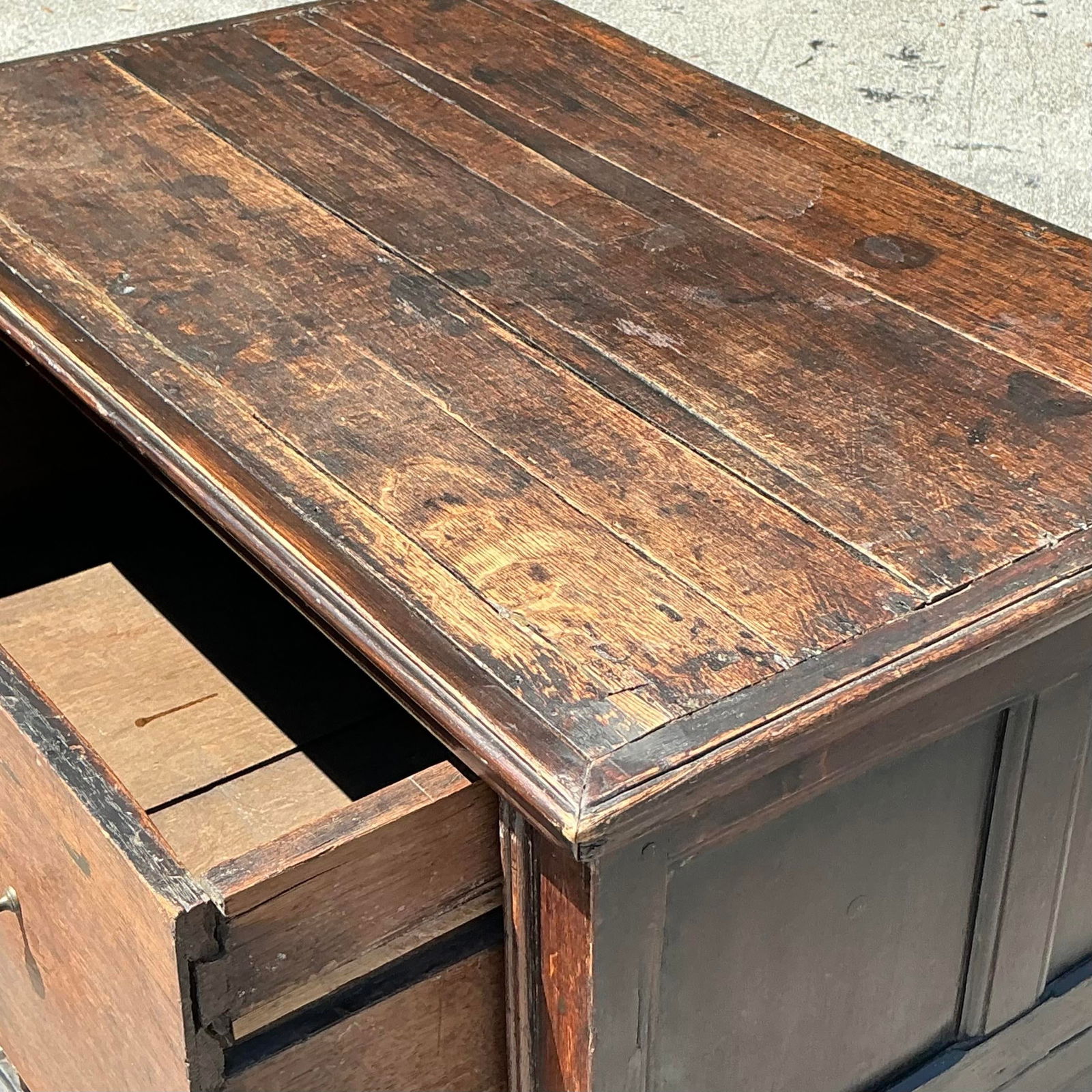 Vintage Boho 19th Century Wooden Chest of Drawers - 5