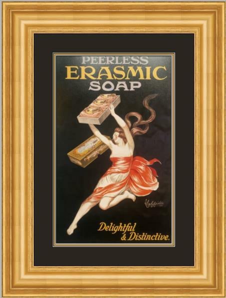 Leonetto Cappiello Peerless Soap Advertising Print Custom Framed 17 x 21.5 (1 of 2)
