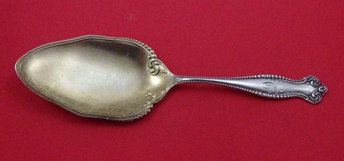 Towle Canterbury Sterling Silver Pie Knife Gold Washed 9 Inch (1 of 1)