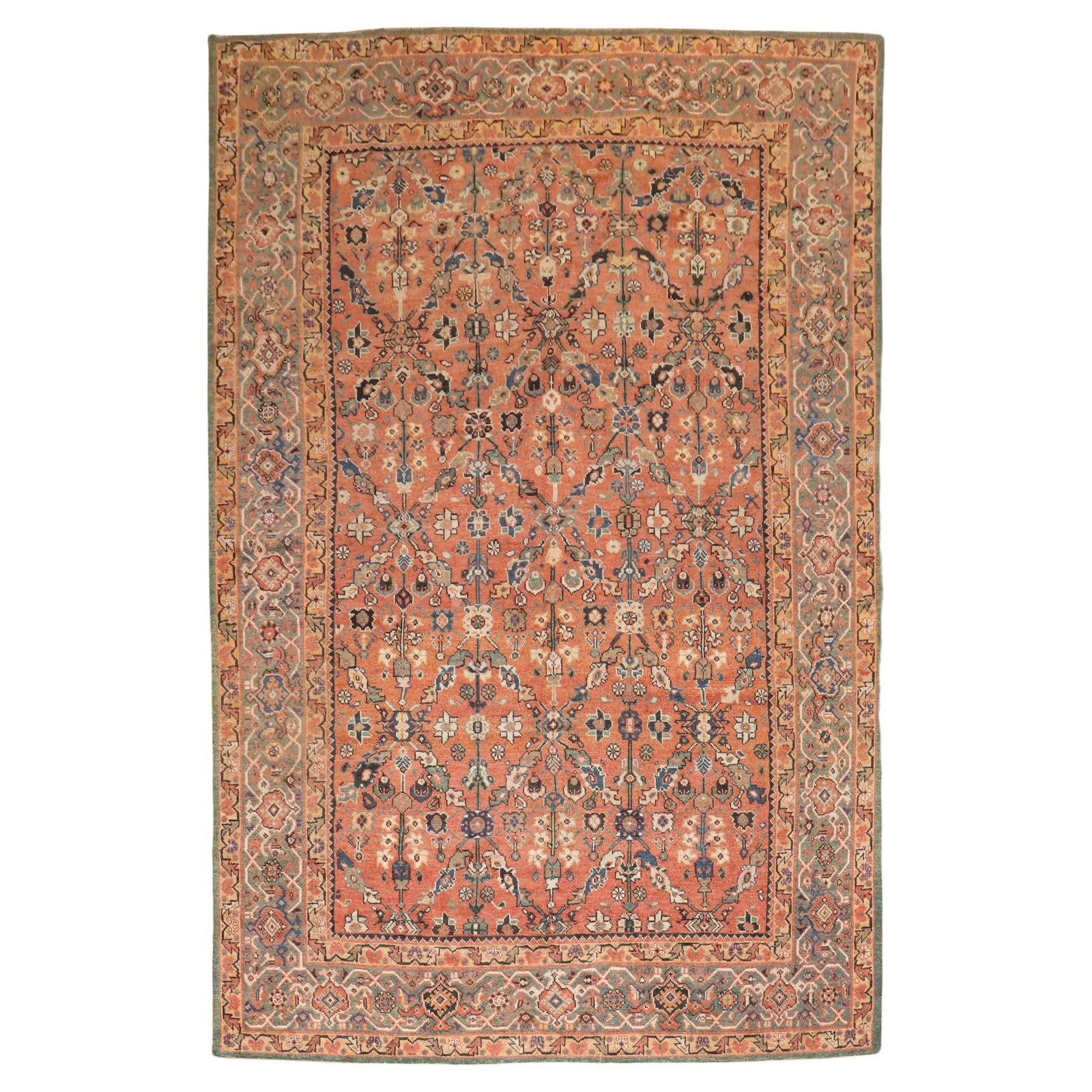 Antique Persian Mahal Rug 81 x 121 Wool Sultanabad Early 20th Century (1 of 11)