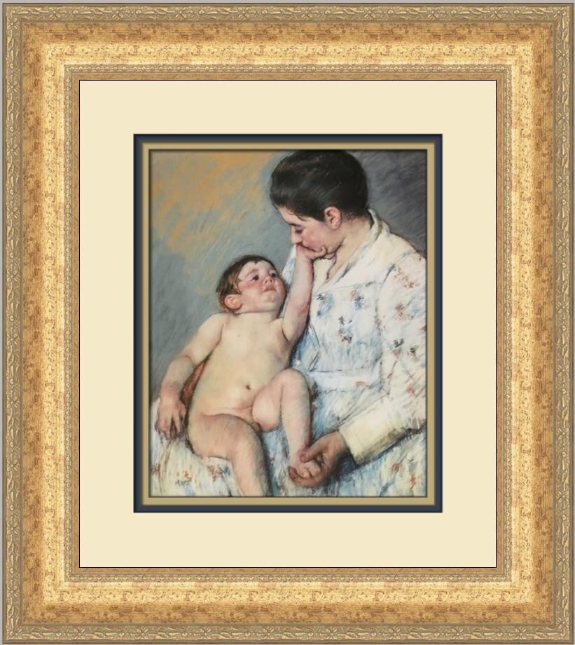 Mary Cassatt Baby's First Caress Custom Framed Print 19 x 17 Expressionism (1 of 2)