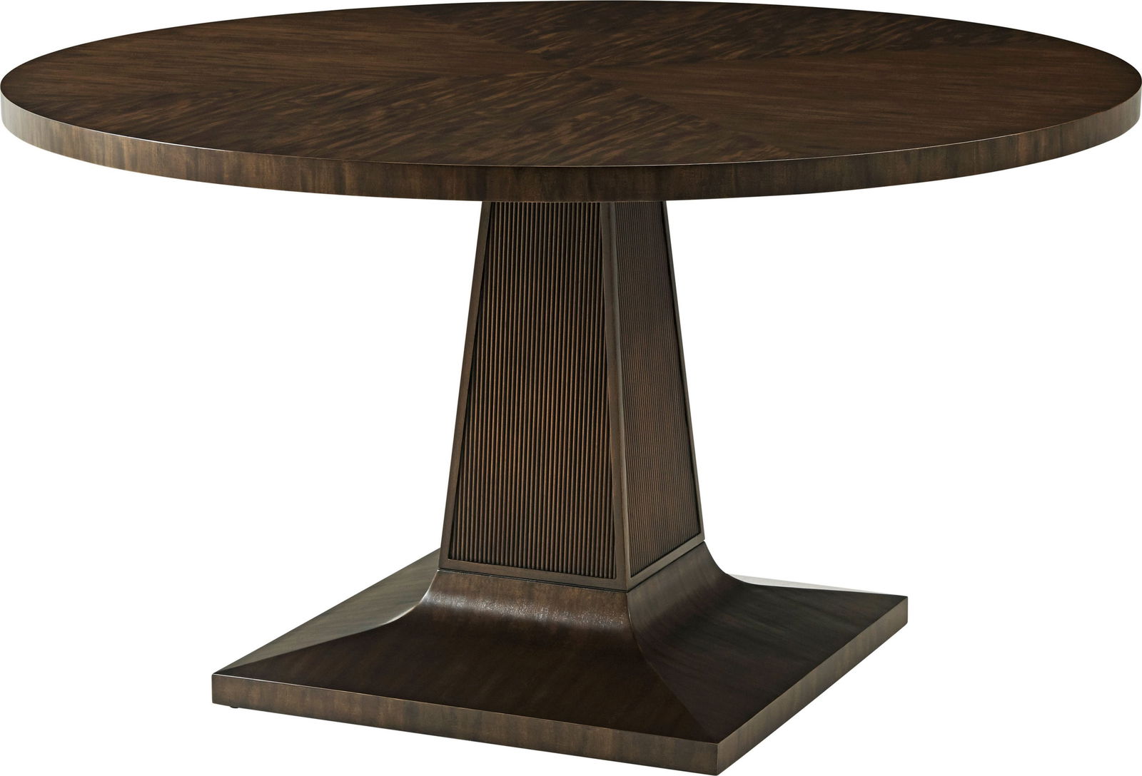 Theodore Alexander Lido Circular Dining Table 54 Inch Wood: Theodore Alexander Lido Circular Dining Table 54 Inch Wood Introducing the Casual Modern Circular Dining Table from the Lido Collection by Theodore Alexander. This elegant dining table features a slee