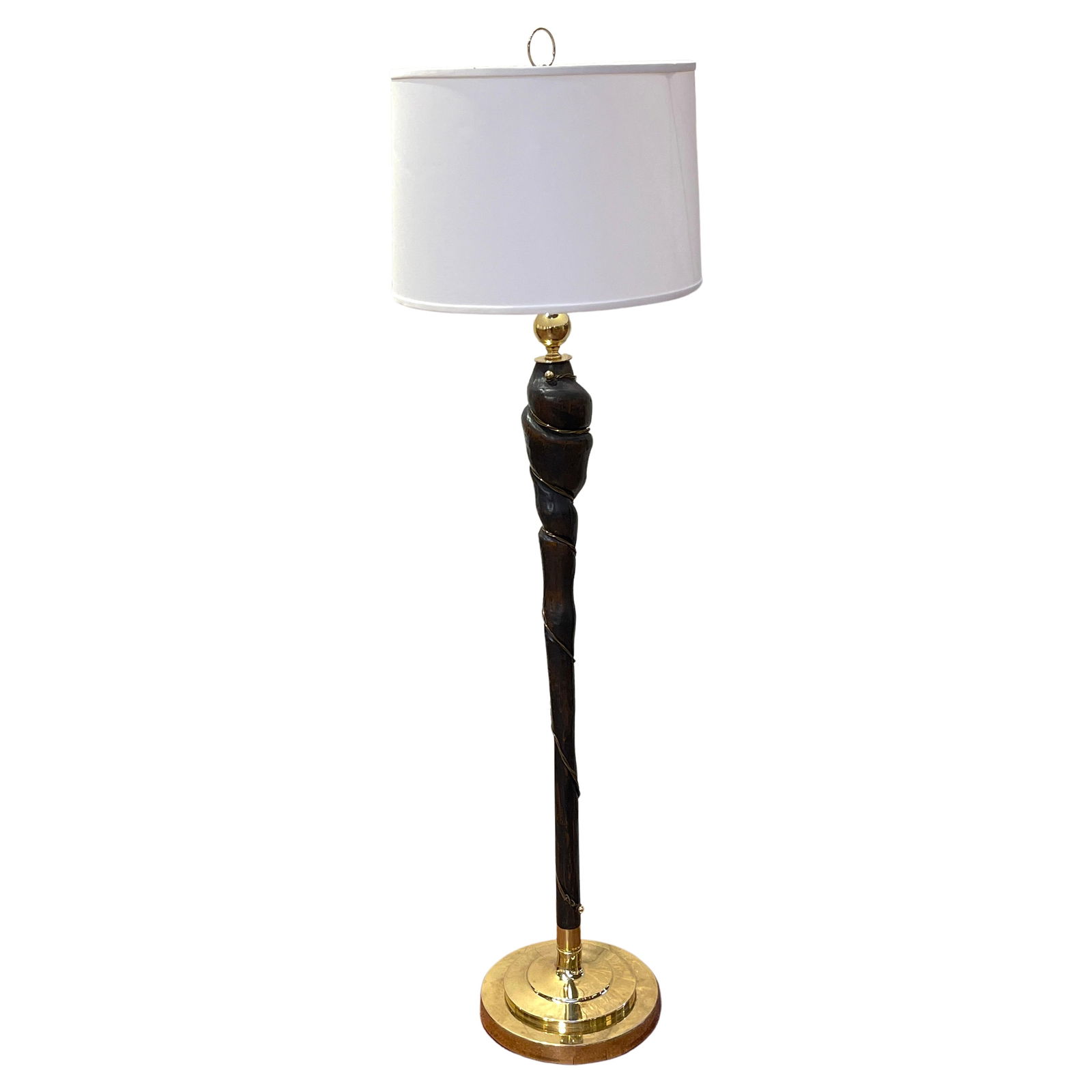 Mid-Century Modern Italian Brass Root Floor Lamp 53" (1 of 9)