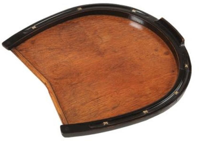 Hand-Cast Equestrian Horseshoe Tray Lodge Style Resin 15 x 16 (1 of 1)