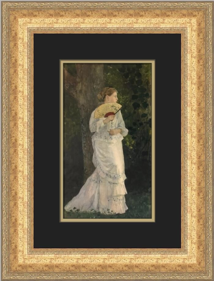 Winslow Homer The Trysting Place Custom Framed Print 19x16 Expressionism Art (1 of 2)