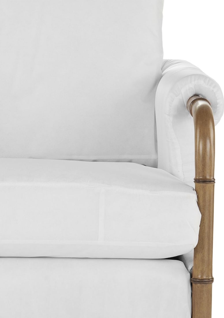 Currey Merle Walnut Armchair Federal Style Weathered Finish (1 of 4)