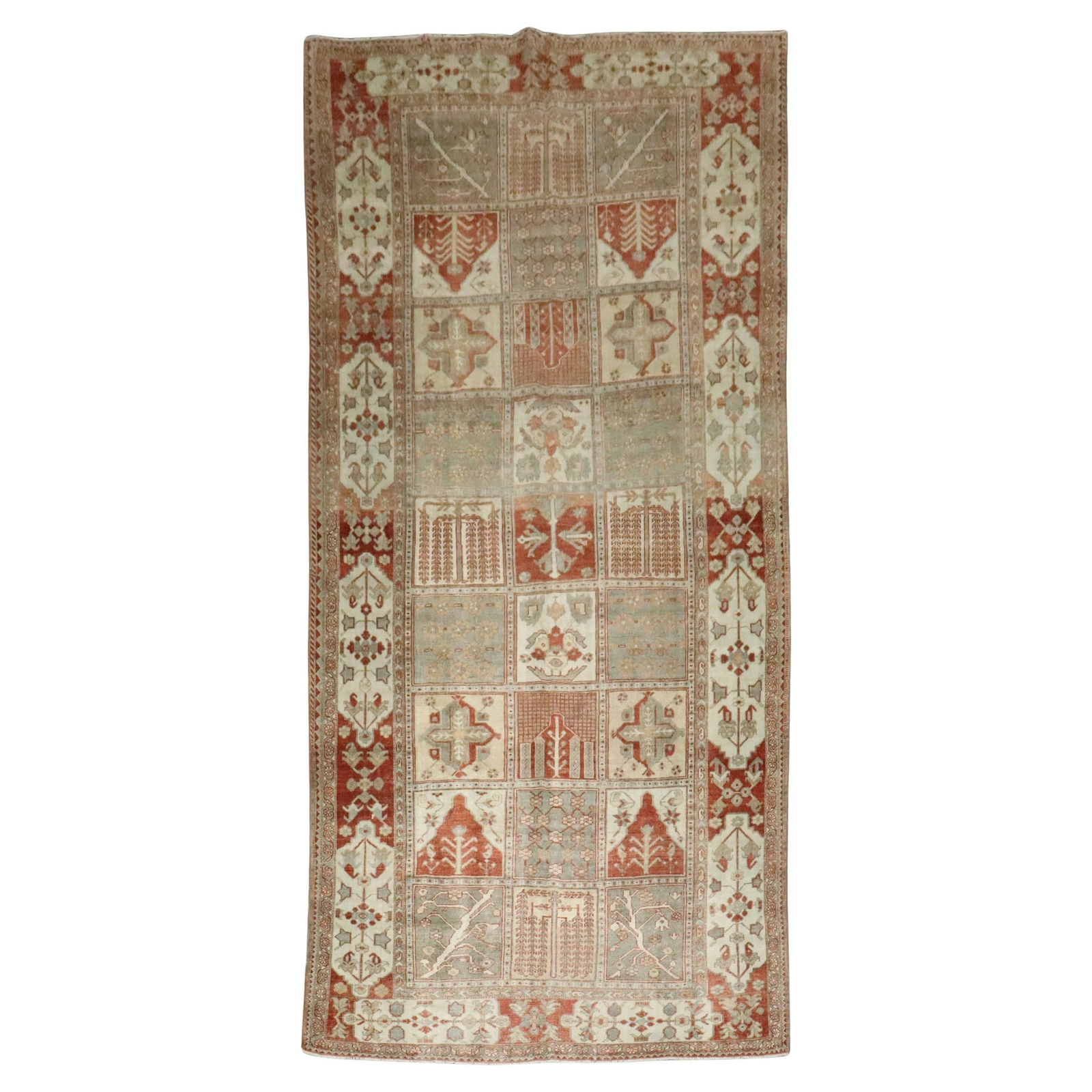 Persian Bakhtiari Gallery Runner Wool Hand-Woven 1930s 6'6 x 13'1 (1 of 8)