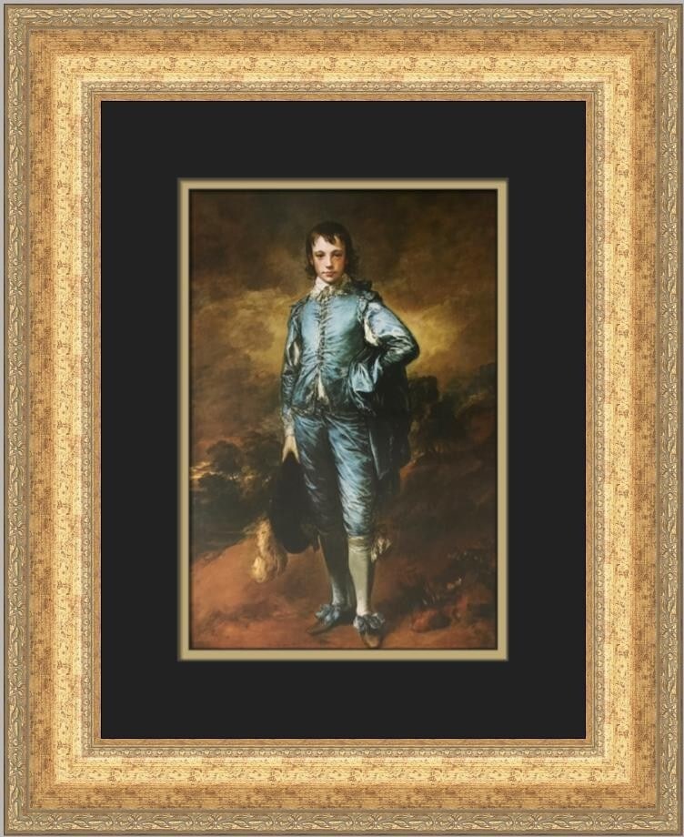 Thomas Gainsborough The Blue Boy Custom Framed Print 19x16 Open Edition: Thomas Gainsborough The Blue Boy Custom Framed Print 19x16 Open Edition This custom framed print features Thomas Gainsborough's iconic artwork, "The Blue Boy." Measuring 19 in. by 16 in., this medium-