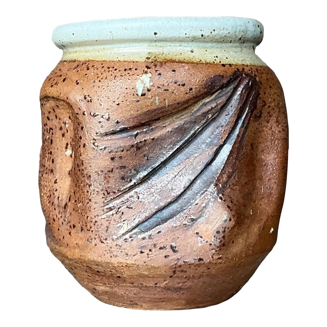 Unique Vintage Boho Pottery Vase Handcrafted Artistry (1 of 6)
