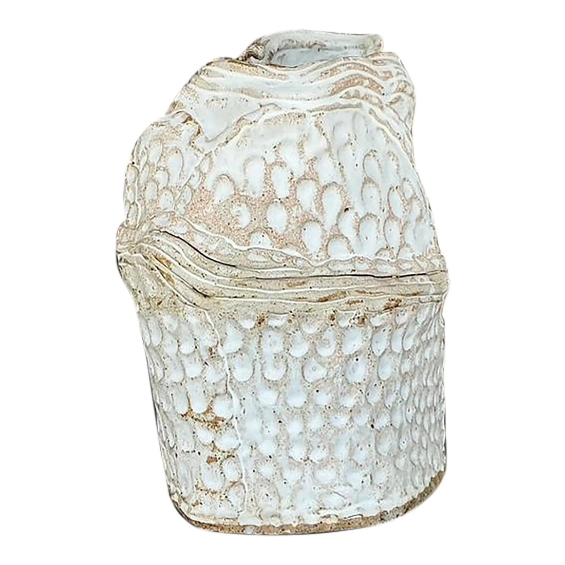 Unique Vintage Boho Studio Pottery Vase 12.25 Inch Artisan Design (1 of 9)