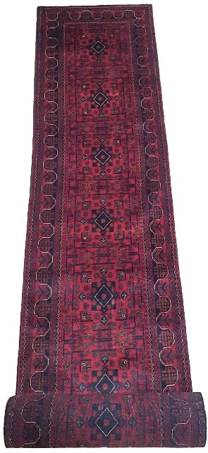 25' x 3' Red Khal Momadi Area Rug for Elegant Home Decor (1 of 6)