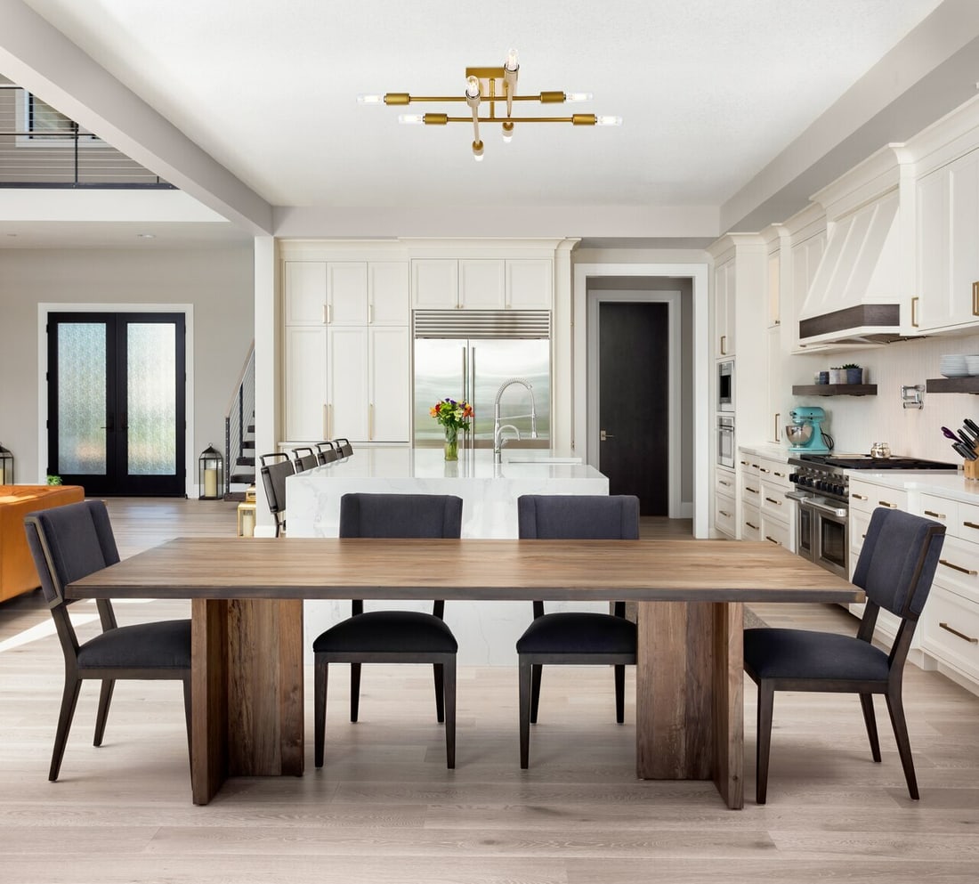 Elegant Lighting 19.1" Brass 8-Light Flush Mount Chandelier: Elegant Lighting 19.1" Brass 8-Light Flush Mount Chandelier Enhance your living or dining space with this modern flush mount chandelier, designed to illuminate your home with style. Featuring a sleek