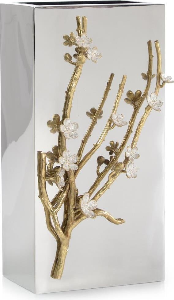 John-Richard Hana Ceramic Vase 18H Floral Detail (1 of 1)