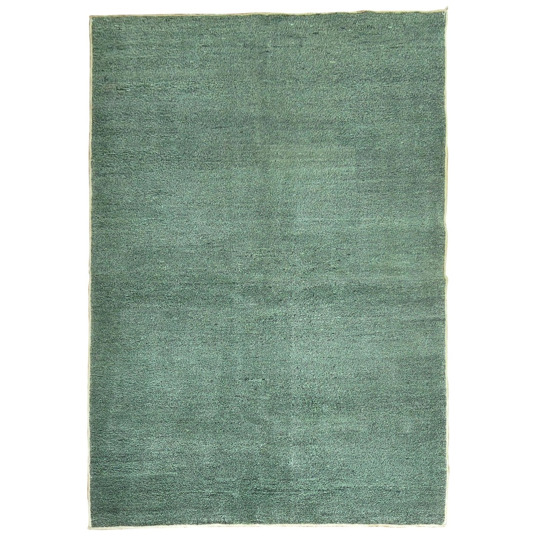 Emerald Green Vintage Turkish Hand-Knotted Minimalist Carpet 59x81: Emerald Green Vintage Turkish Hand-Knotted Minimalist Carpet 59x81 Discover this stunning Emerald Green Vintage Modernist Minimalist Turkish Anatolian Carpet, a unique piece that adds a touch of