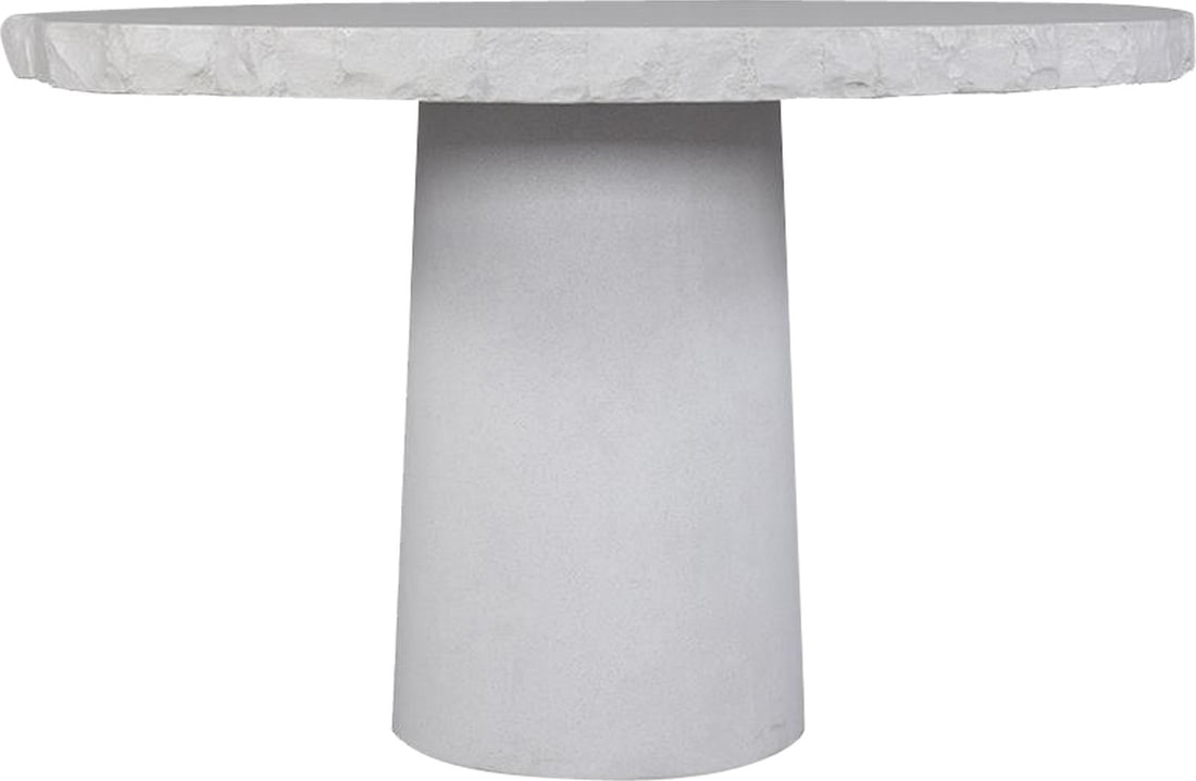 Woodbridge Monolith Round Stone Outdoor Table 30H 48W 48D (1 of 2)