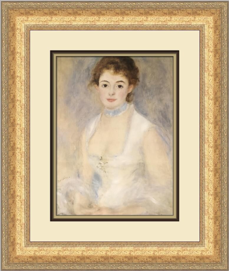 Pierre-Auguste Renoir Portrait of Mme Henriot Custom Framed Print 1984 (1 of 2)
