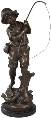 Handcrafted Traditional Days of Old Lodge Sculpture in Resin (1 of 1)