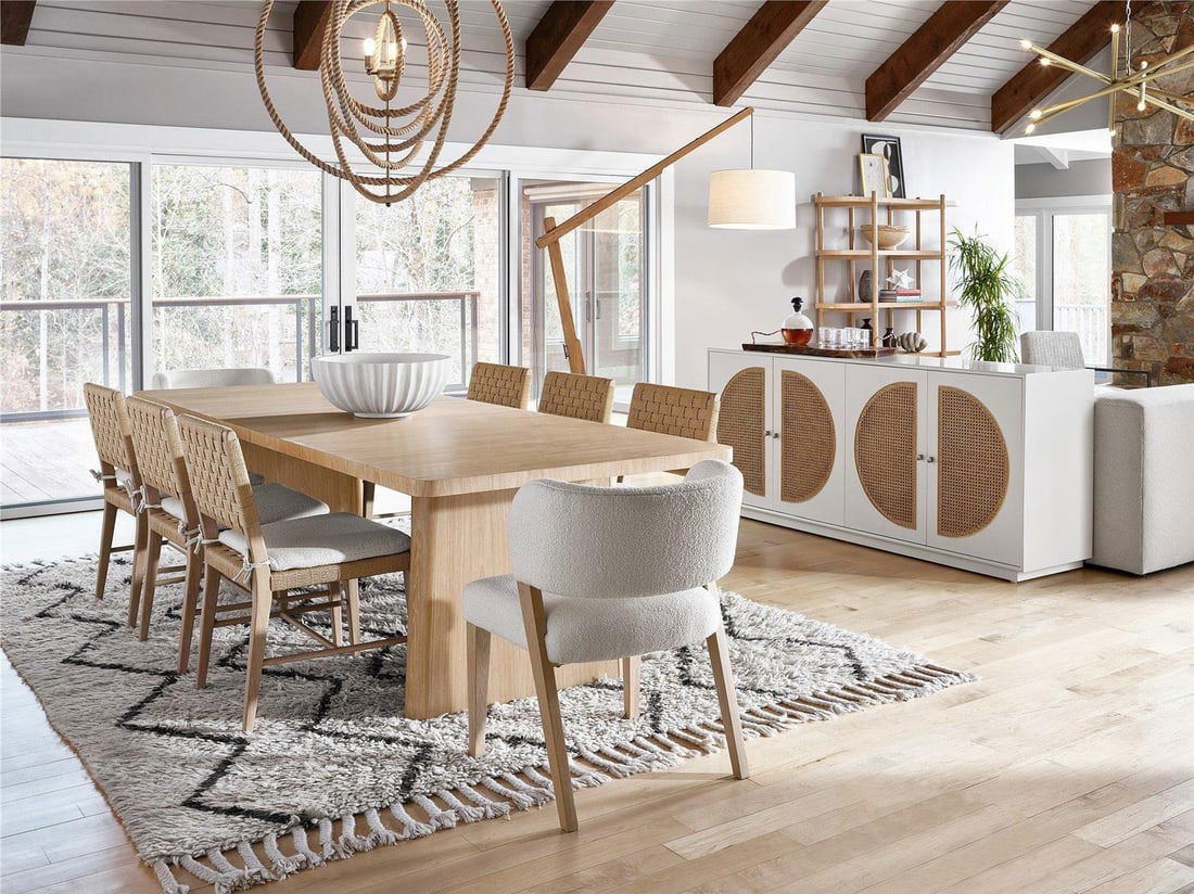 Universal Prier Side Chair Canberra Ivory White Oak (1 of 6)