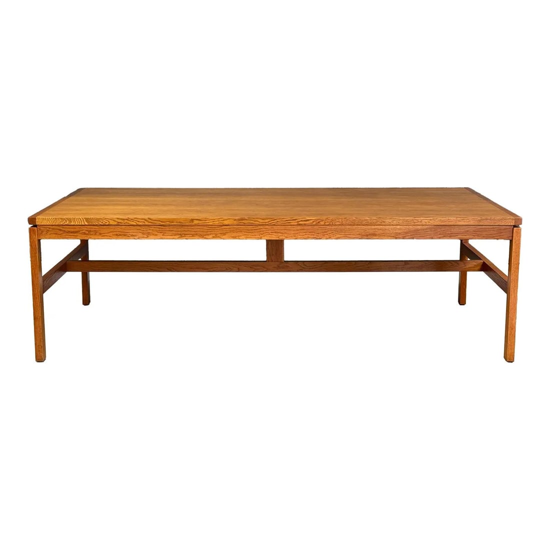 1970s Mid Century Modern Oak Dining Table Desk Made in USA (1 of 7)