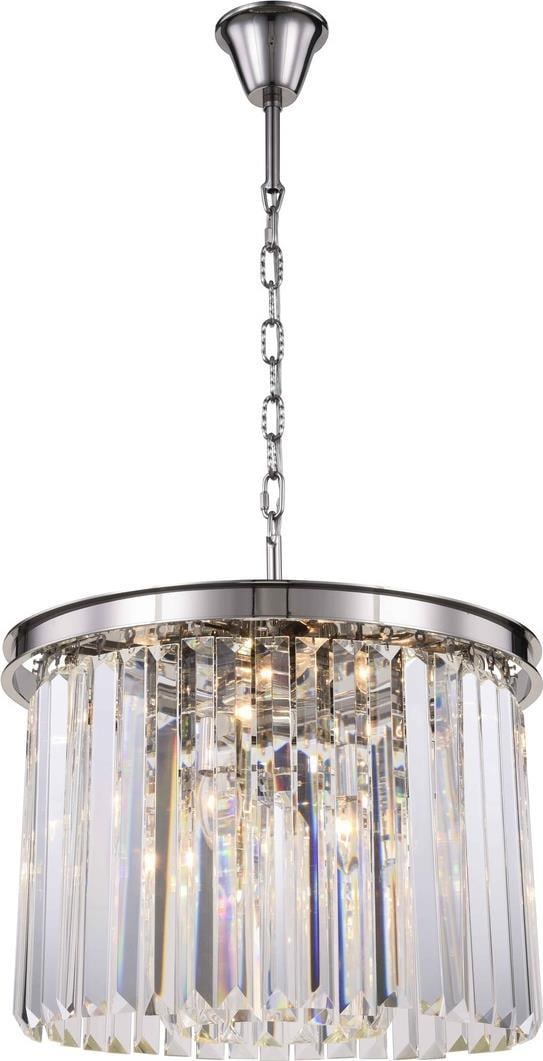 Elegant Lighting Sydney Crystal Pendant Light 6 Bulb Polished Nickel (1 of 1)