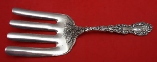 Gorham Imperial Chrysanthemum Sterling Silver Asparagus Fork 9" (1 of 1)