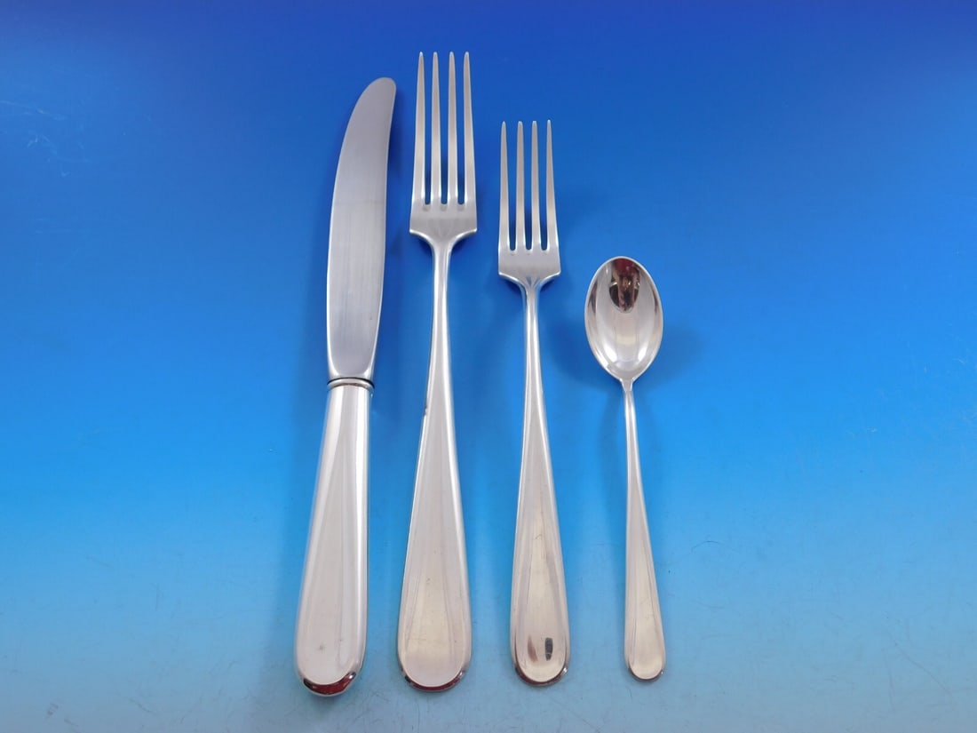 J Tostrup Mane 830 Silver Flatware Set 32 Pieces for 8 Service (1 of 4)