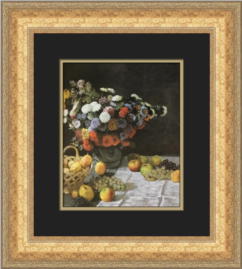 Claude Monet Still Life Custom Framed Print 19x17 Expressionism Art (1 of 2)