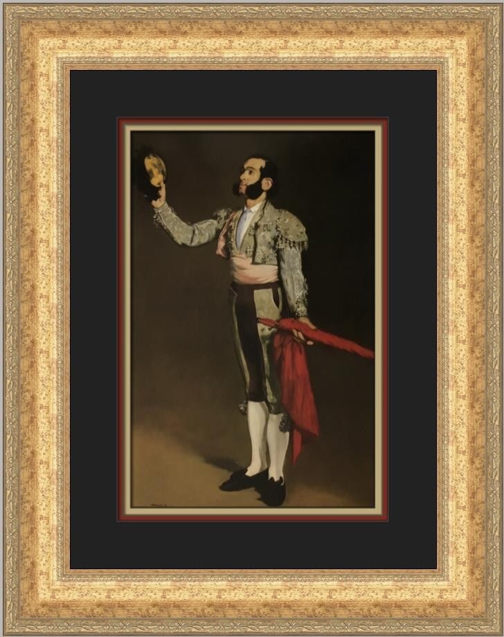 Edouard Manet A Matador Saluting Custom Framed Art Print 21 x 17 (1 of 2)