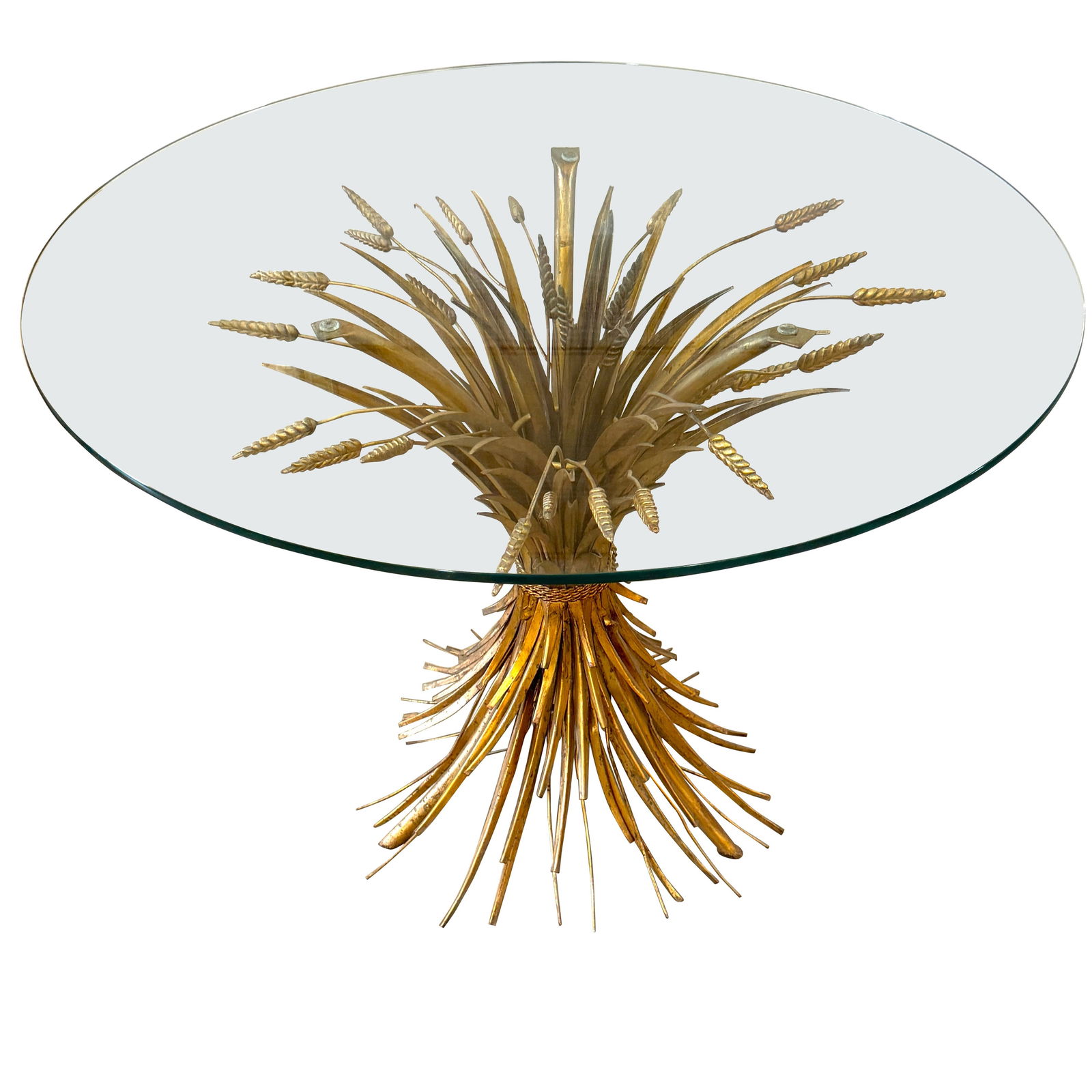 Vintage Italian Gilt Sheaf of Wheat Table from Coco Chanel's Apartment (1 of 12)