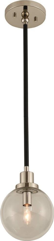 Kalco Cameo Mini Pendant Light Green Matte Black Nickel Accents (1 of 1)