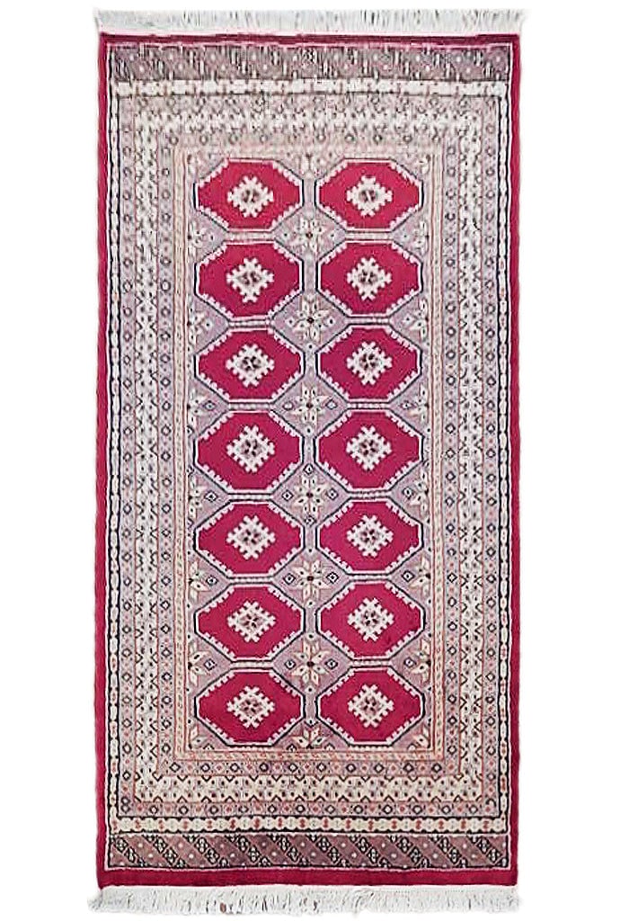 3.1 x 5.1 Hand-Knotted Red Jaldar Bokhara Area Rug (1 of 7)