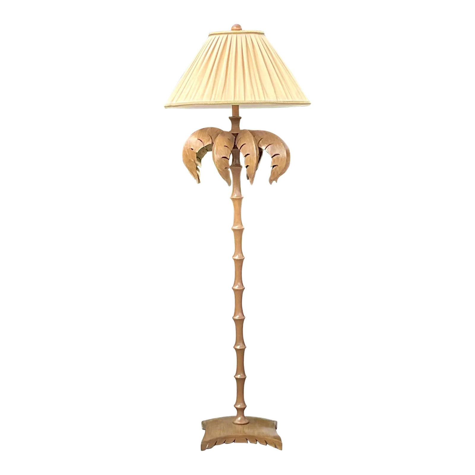 Coastal Vintage Palm Tree Floor Lamp with Punch Cut Design (1 of 6)