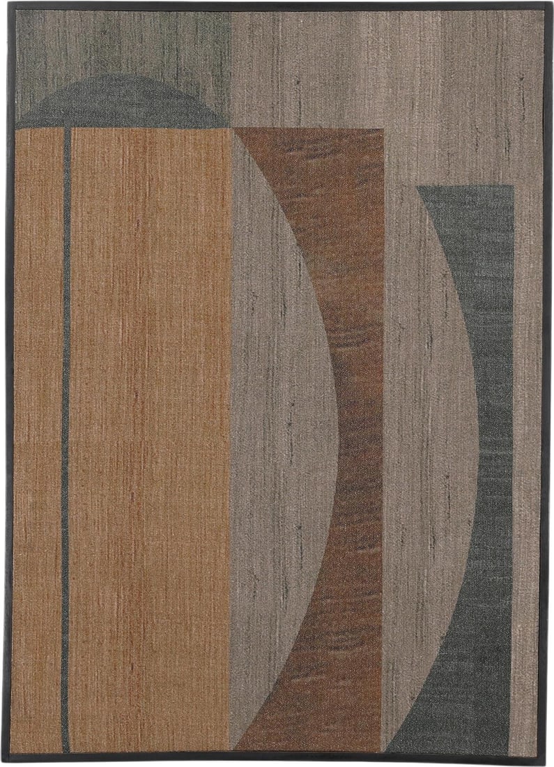 Modern Rowan Acrylic Art in Black Wood Float Frame (1 of 1)