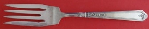 Gorham Princess Patricia Sterling Silver Cold Meat Fork 8": Gorham Princess Patricia Sterling Silver Cold Meat Fork 8" This exquisite cold meat fork, crafted by Gorham, features the elegant Princess Patricia pattern. Made from high-quality sterling silver, thi